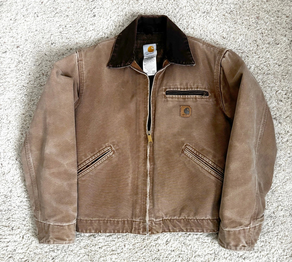 Vintage Carhartt Detroit Jacket J97 Tan/San Detroit Jacket Size Small