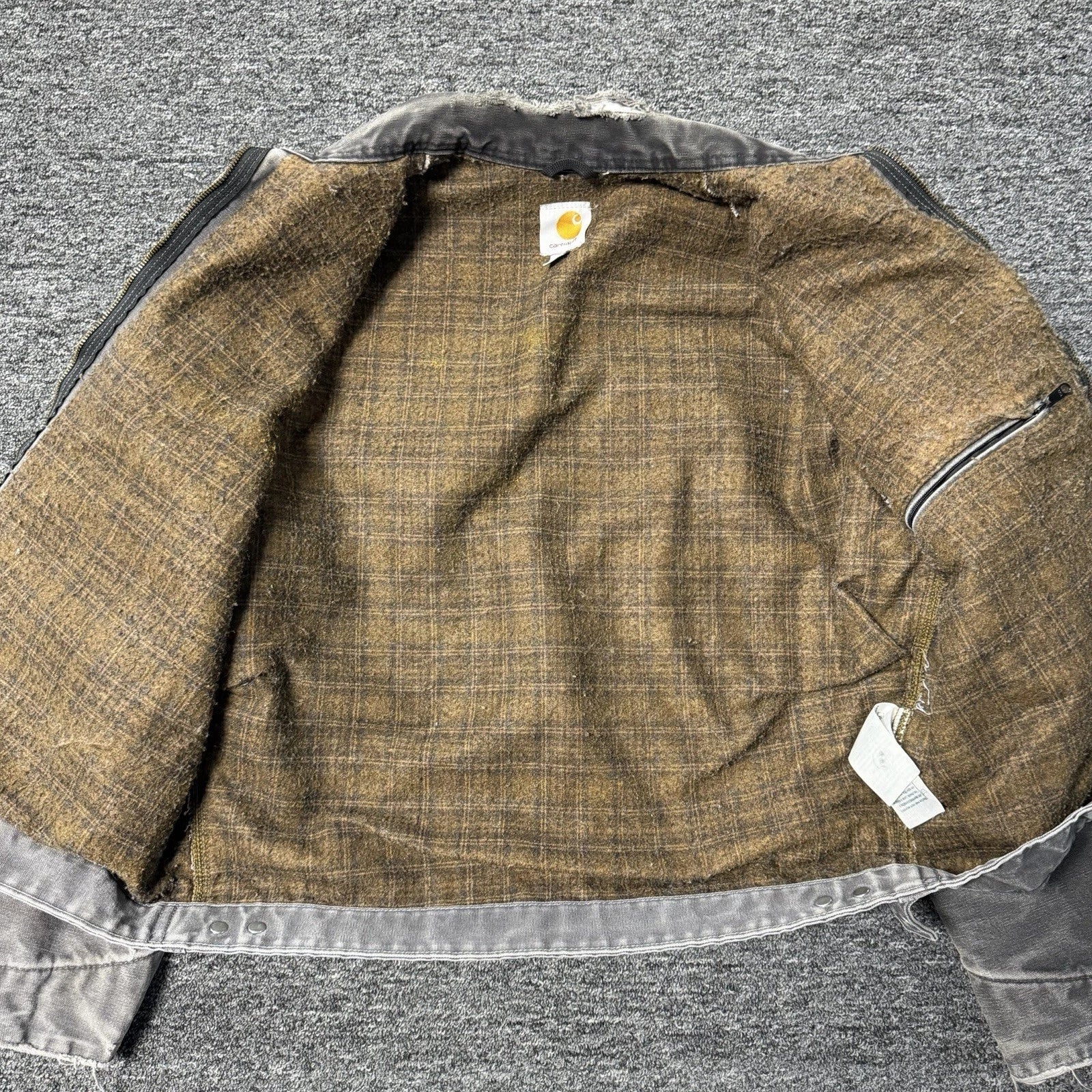 Vintage Y2K Carhartt J97 Gradient Faded Blanket Lined GRAIL Detroit Jacket Sz L