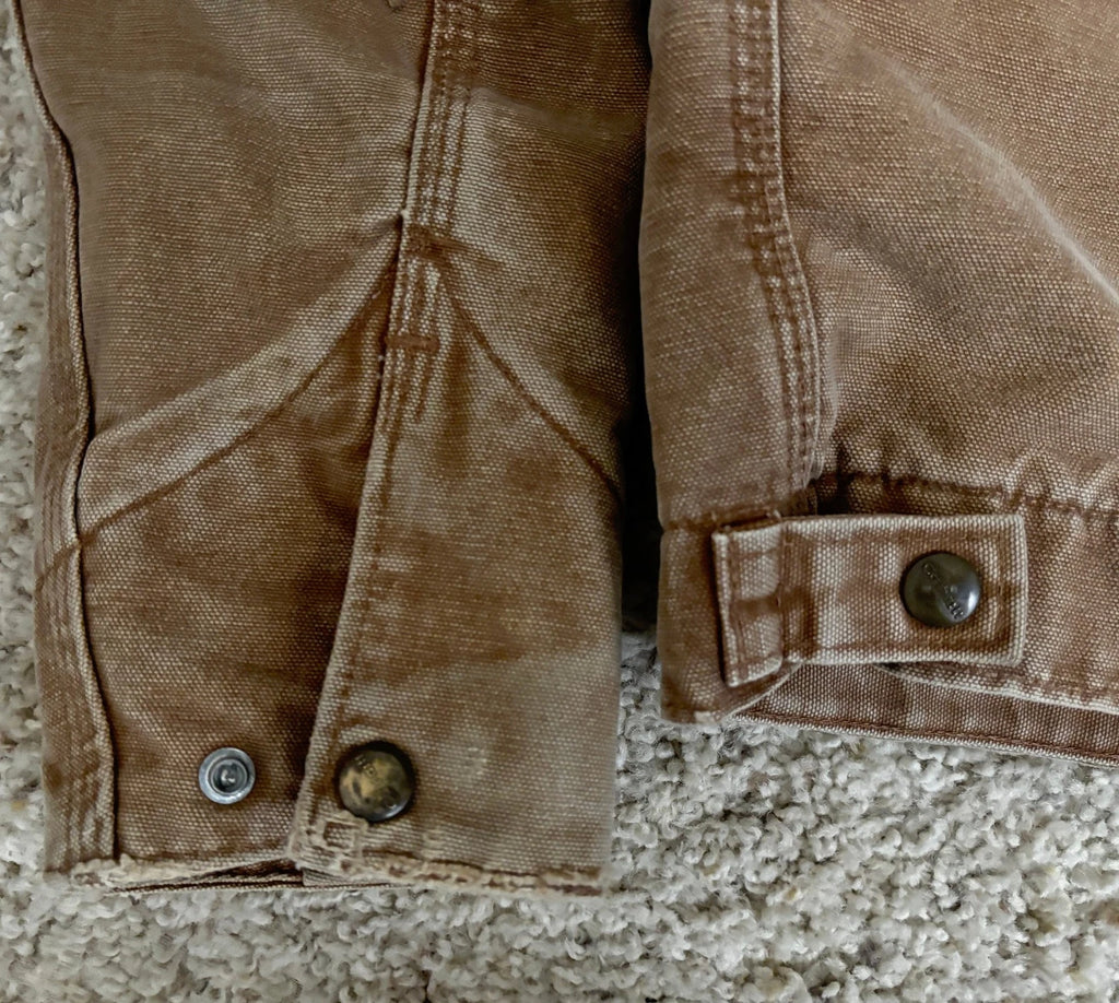 Vintage Carhartt Detroit Jacket J97 Tan/San Detroit Jacket Size Small