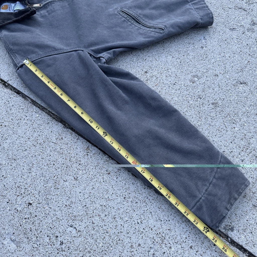 Near DEADSTOCK Carhartt Detroit J97 MTL Gray Canvas Blanket Lined Jacket MEDIUM