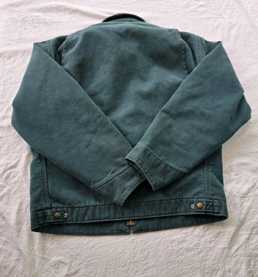Vintage Carhartt Detroit J43 Htg Hunter Green - Size Mens Medium Regular (VG)