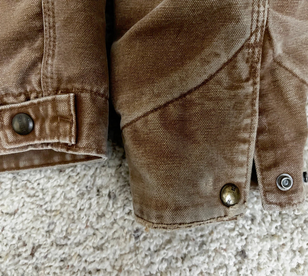 Vintage Carhartt Detroit Jacket J97 Tan/San Detroit Jacket Size Small