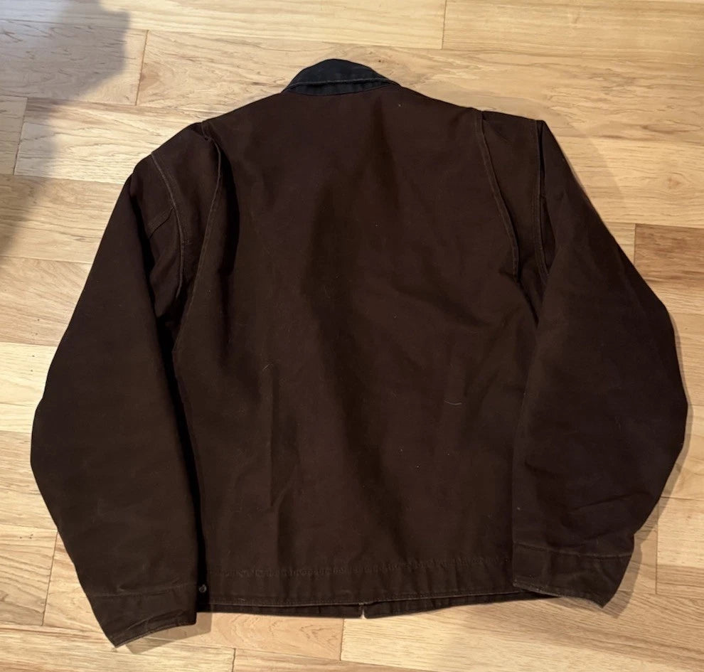 Vintage Dark Brown Carhartt Detroit Jacket Size Xl. IN PERFECT CONDITION
