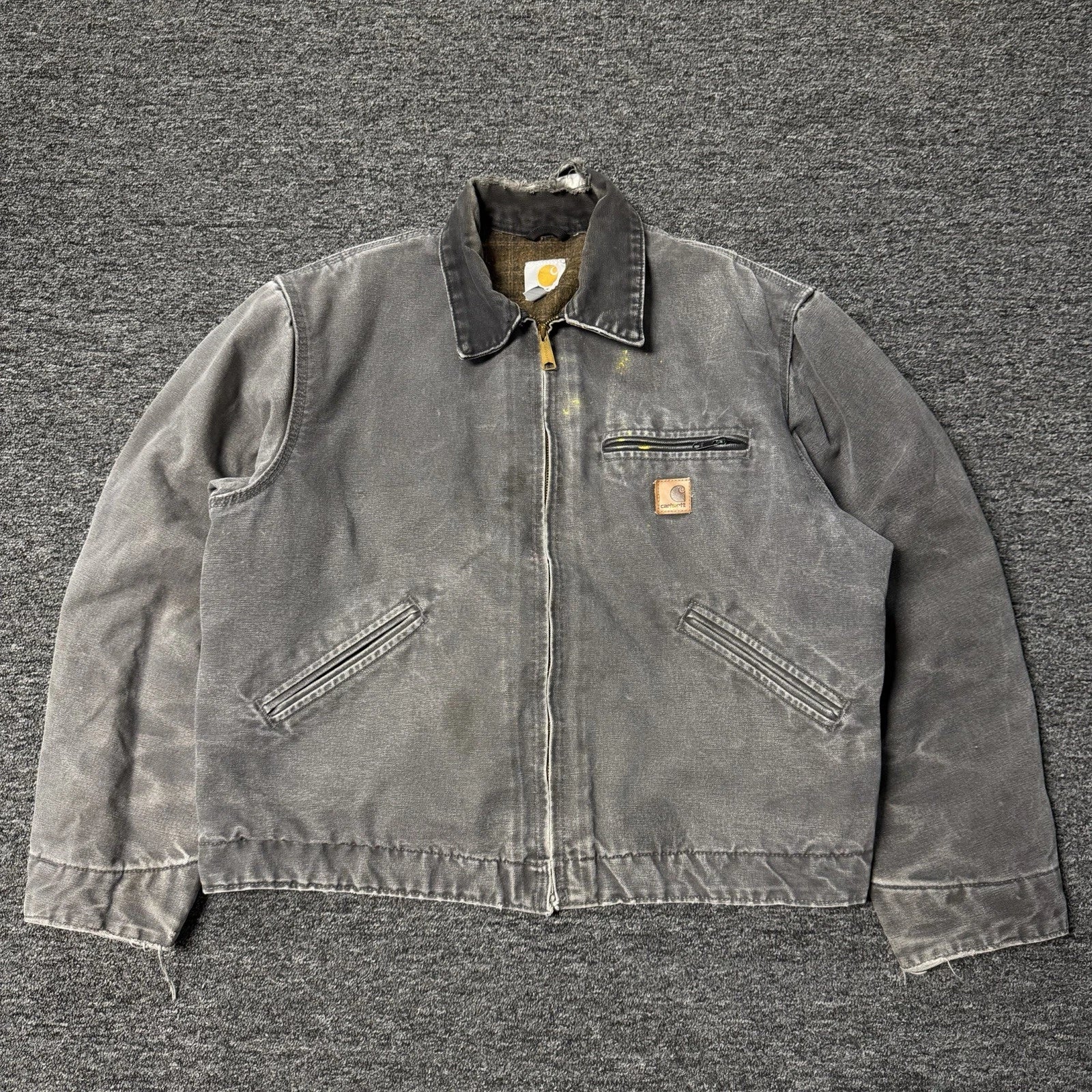 Vintage Y2K Carhartt J97 Gradient Faded Blanket Lined GRAIL Detroit Jacket Sz L